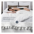 thumbnail image 3 of Funda de Edredón Duvet con Pompones y Fundas de Almohada Esquimal (Blanco -Blanco, Matrimonial), 3 of 6