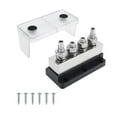 thumbnail image 1 of Bloque de distribución de 4 pernos y barra colectora de 600 A, 12 V-48 V, accesorio profesional para embarcaciones Negro, 1 of 9