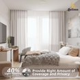 thumbnail image 2 of AIR-Light Filtering Linen Curtains 96 Inches Long 2 Panels Set, Semi Sheer Extra Long Window Curtain Drapes for Living Room Dining Room, Back Tab Floor to Ceiling Curtains 8 FT, 2 of 4