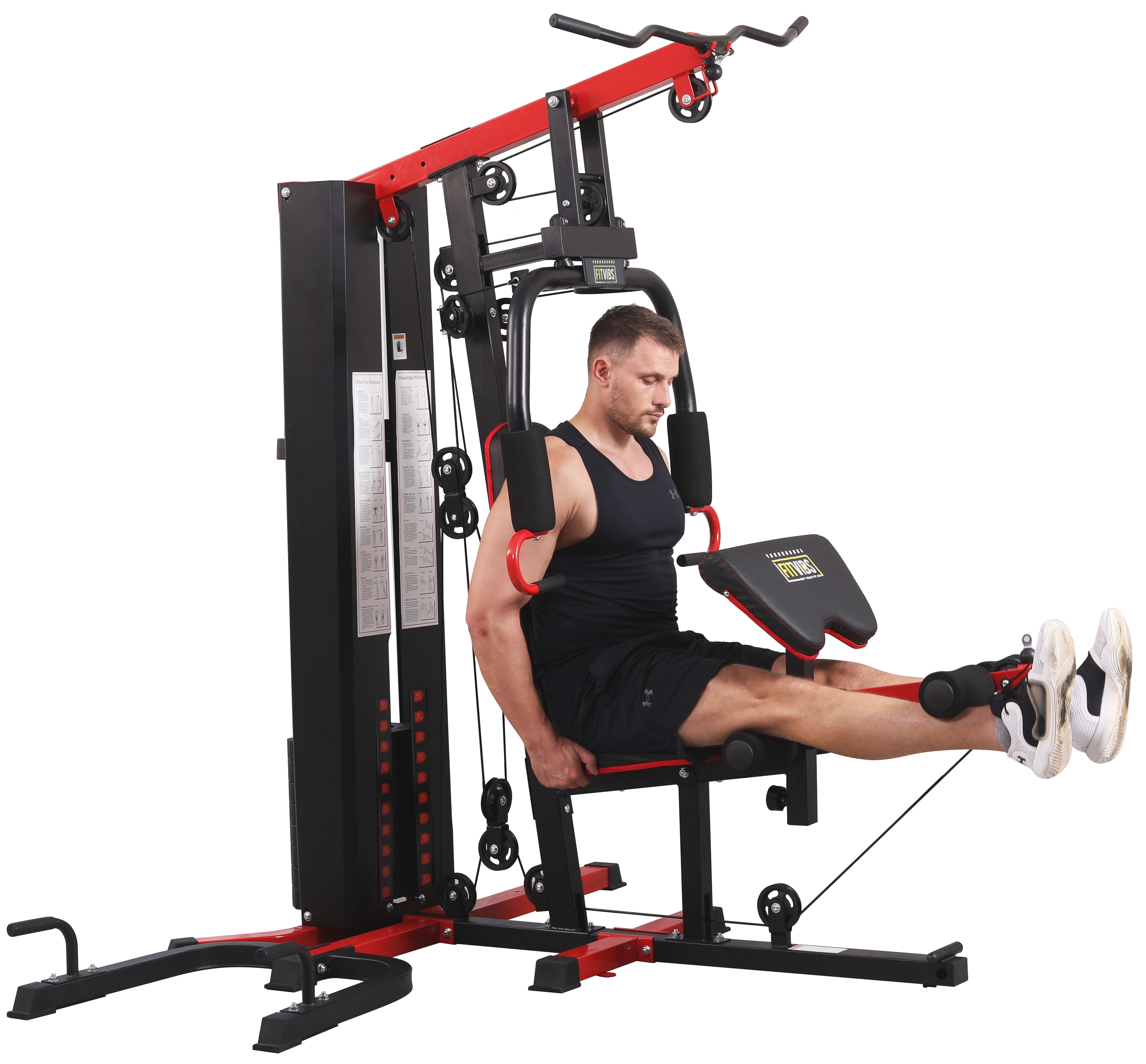Fitvids LX750 Home Gym System Workout Station With 330 Lbs, 41 OFF