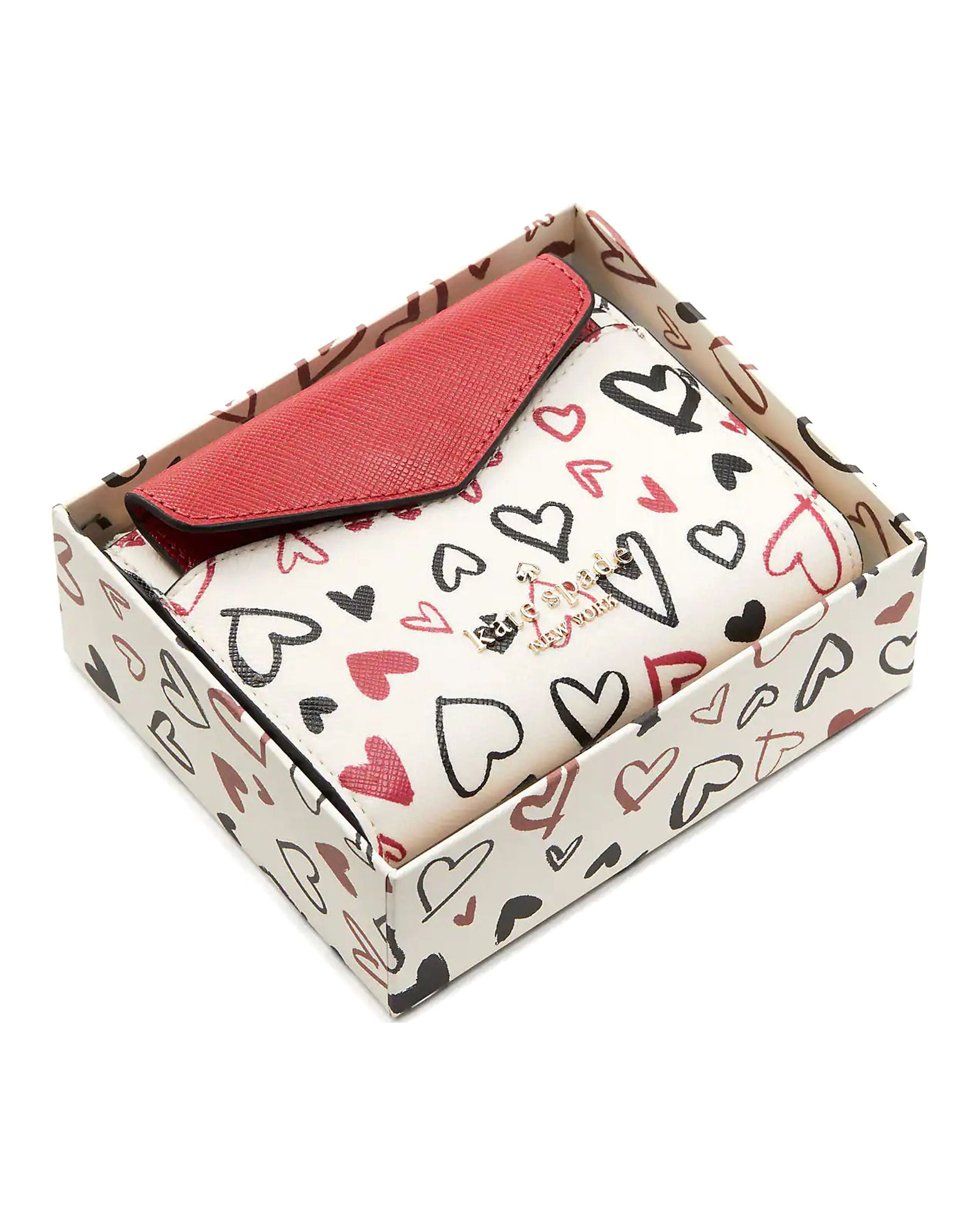 Kate Spade New York Women's Staci Boxed Small Card Case Set (Parchment Multi)