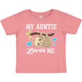 thumbnail image 3 of Inktastic My Auntie Loves Me with Sloth and Hearts Boys or Girls Baby T-Shirt, 3 of 5