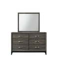 thumbnail image 2 of Shina Gray Panel Bedroom Set Special Full 3 Piece: Bed, 2 NightStands, 2 of 13