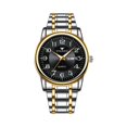 thumbnail image 2 of Resicozy Watches for Men Silver Stainless Steel Strap Wrist Watch Round Dial Daily Watch Easy to Large Numbers D One Size, 2 of 3