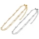 thumbnail image 3 of Mujeres Niñas licencia de plata Cadena con Brazalete de joyería 2 capas 18 + 5CM Ancho 1,, 3 of 9