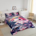thumbnail image 3 of Erosebridal Girly Axolotl Bedding King Comforter Set , 3 Pieces, Stars Reversible, 3 of 6