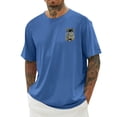 thumbnail image 2 of Mens T-Shirts Soft Slim Fit Crew Neck Holiday Tee Summer Short Sleeve Tee Shirts for Men, 2 of 5