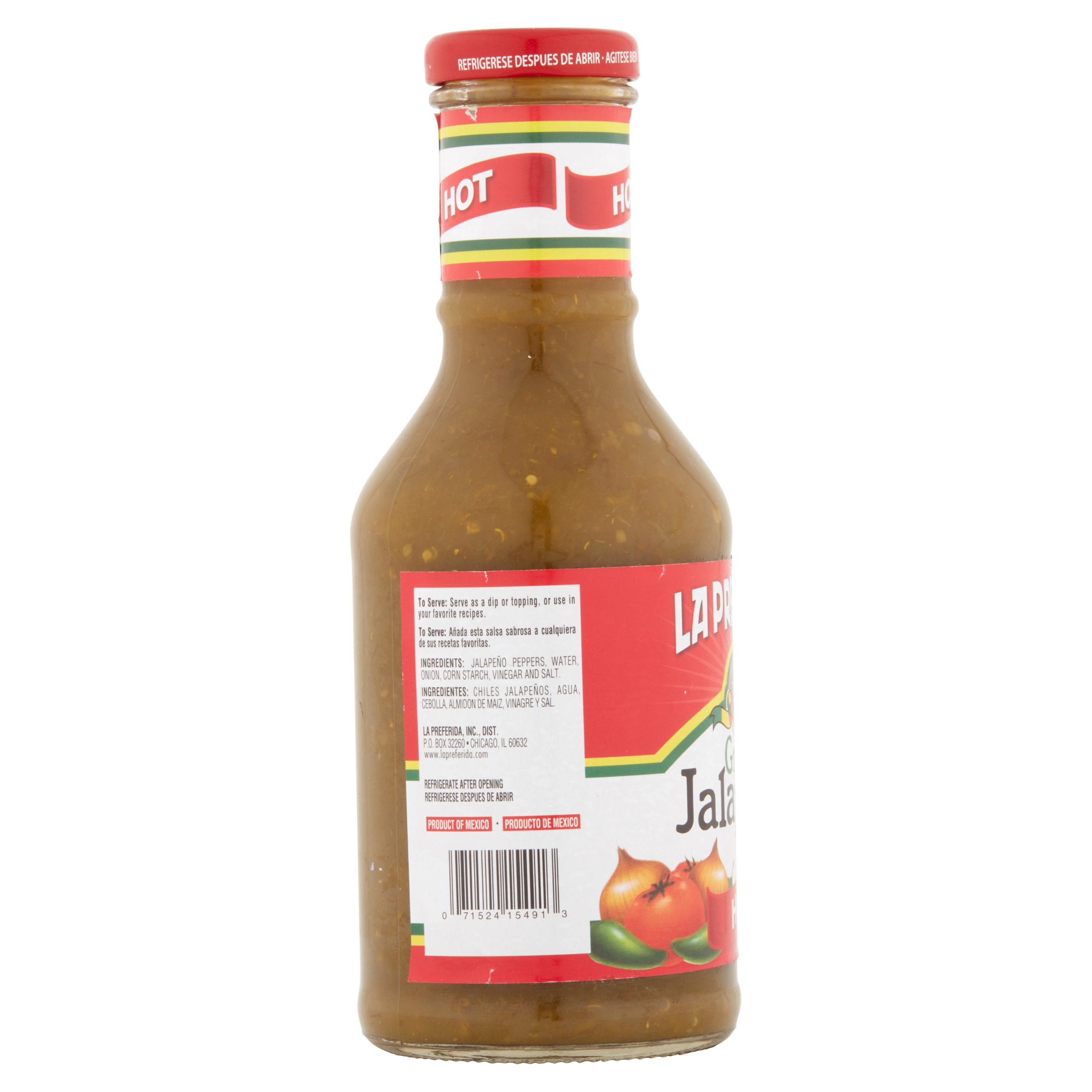 La Preferida Green Jalapeno Salsa, 16 oz