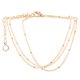 thumbnail image 2 of 1pc Pulsera de cuentas de arroz con capas ajustable de oro simple y personalizado, 2 of 5