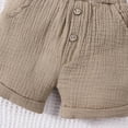 thumbnail image 4 of GYRATEDREAM 1-6Y Toddler Baby Boy Summer Outfit Short Sleeves Solid Color T Shirt Top and Casual Shorts Set Cute Infant Newborn Clothes, 2-3 Years, 4 of 7