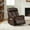 Cognac, variant on CHITA Genuine Leather Power Swivel Glider Recliner with Adjustable Lumbar & Headrest