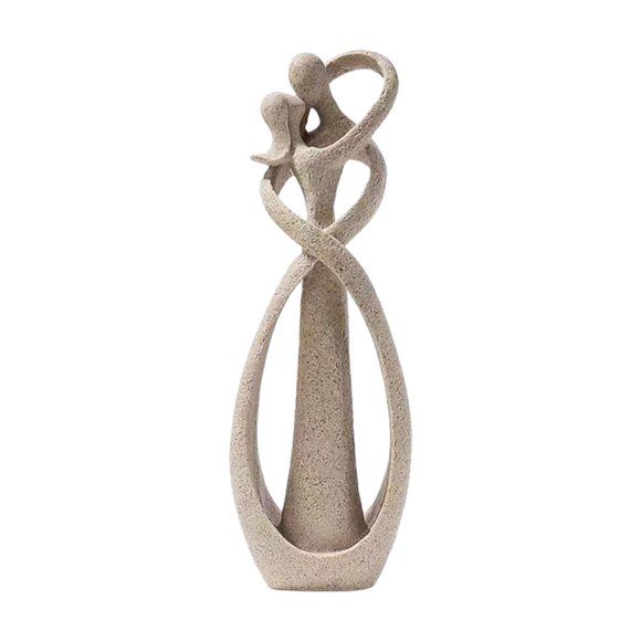 Figura de pareja besándose, decoración de escritorio, altura 21,5 cm, para decoración de oficina, estudio y habitación