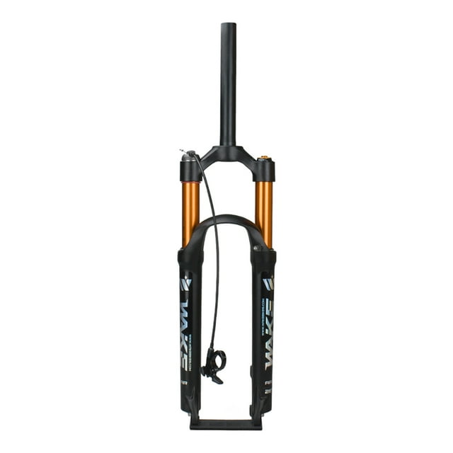 Mountain Bike Air Suspension Front Fork with Wire Remote Control Lock MTB Bicycle Straight Tube Front Fork
