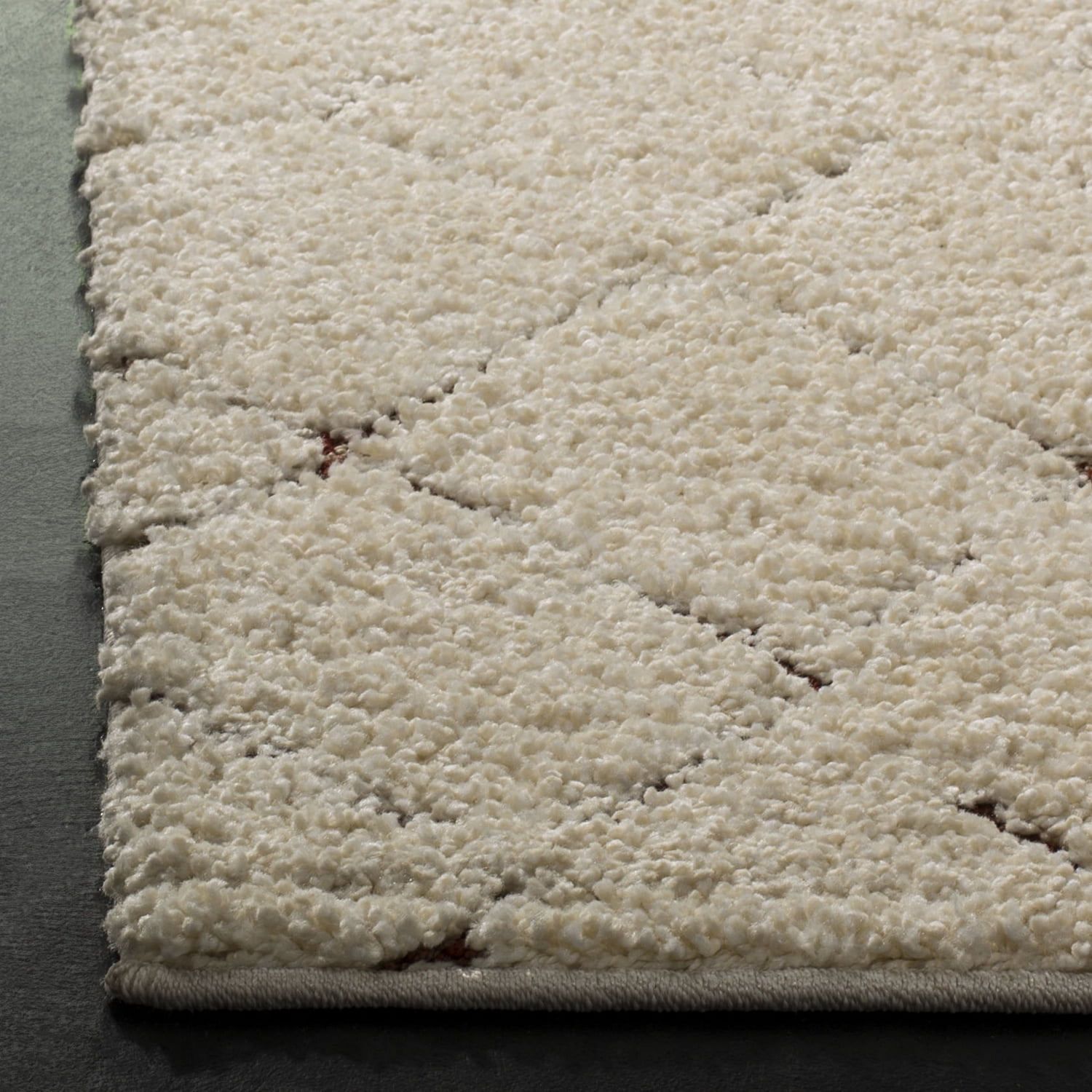 Safavieh Santorini Naila Shag Scandinavian Geometric Power Loomed Multicolor Runner Rug, 2' x 8'