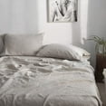 thumbnail image 5 of Simple&Opulence 100% French Linen Pillowcase King Size-Set of 2- Washed Solid Color Pillow Cases Embroidered -Soft and Durable (Linen, 20''x40''), 5 of 6