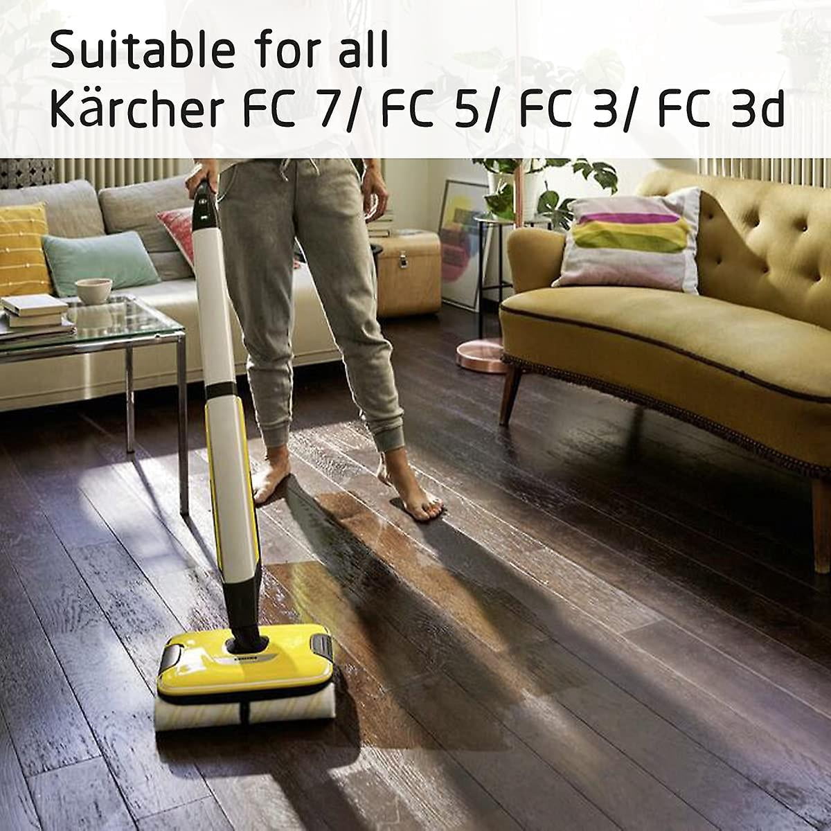 Juego De Cepillos De Rodillo Principal Lavabl En Seco Y Húmedo, Reputo Para Karcher FC3 FC3D FC5 FC7, Accorios Para Aspiradoras De Suelo Manual Para El Hogar - AliExprs