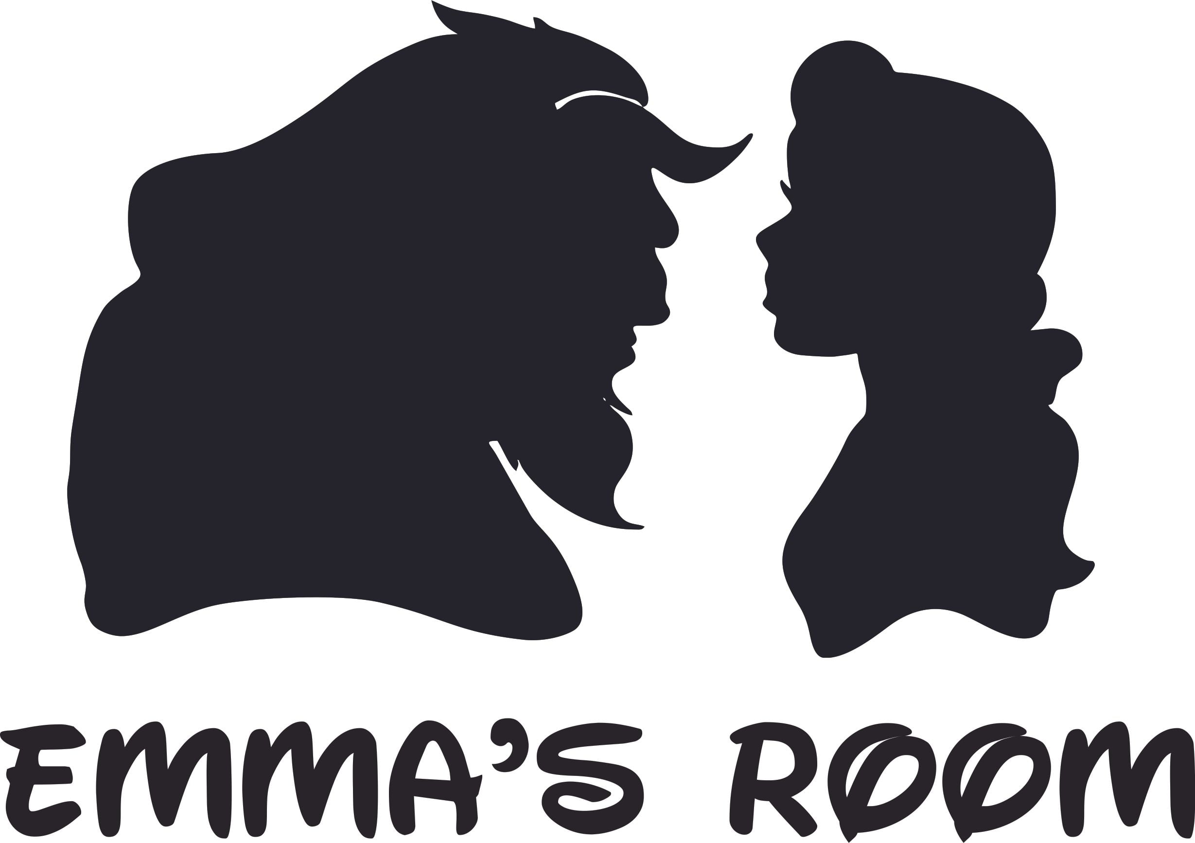 Beauty And The Beast Disney Cartoon Design Customized Name ...