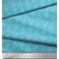 thumbnail image 3 of Soimoi Blue Cotton Duck Fabric Sacred Geometric Decor Fabric Printed Yard 42 Inch Wide, 3 of 3