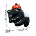 thumbnail image 2 of Cute Apples Cats And Coals Ball Monitor Perching Decorative Figurine, 2 of 6