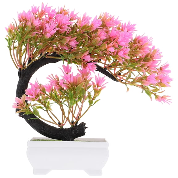 CATIEBYE Realistic Plastic Bonsai Tree for Home Decoration, Easy Care Artificial Flower Plant