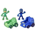 thumbnail image 1 of PJ Masks Gekko vs Night Ninja Battle Racers Preschool Toy, Vehicle and Action Figure Set for Kids Ages 3 and Up, 1 of 5