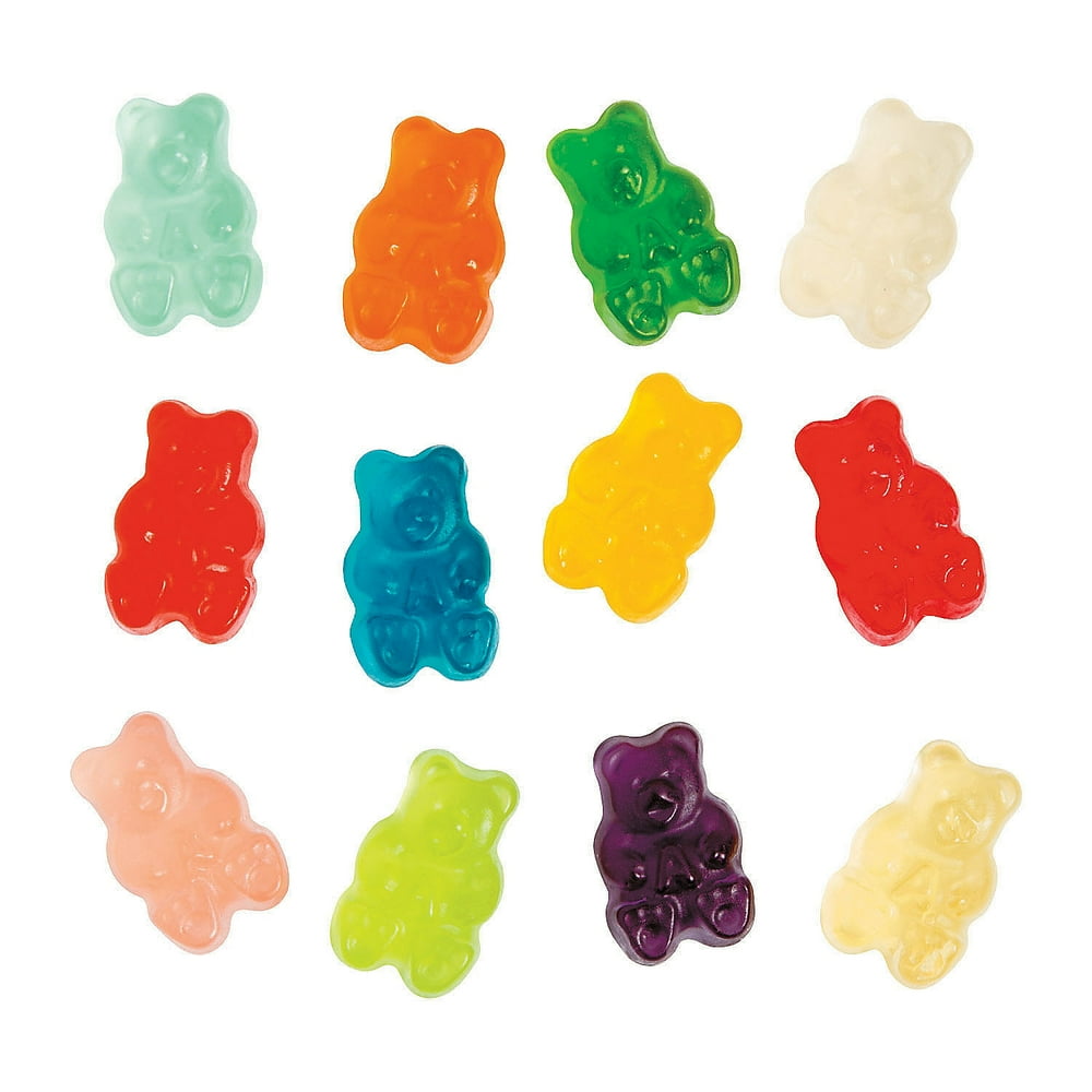 Assorted Gummy Teddy Bears 5Lb Edibles 630 Pieces