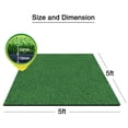 thumbnail image 4 of YUNIC 5 ft x 5 ft Golf Hitting Mat Indoor & Outdoor, Artificial Turf Mat for Backyard Driving Swing Training, 4 of 9