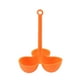thumbnail image 1 of Yuarrent Hervidor de silicona para huevos, reemplazo portátil, 3 orificios, resistente al calor, de mano, Color sólido, reutilizable, lavable, Cocina y Comedor Naranja, 1 of 6