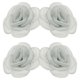 thumbnail image 3 of 4pcs DIY Faux Rose Flower Heads Artificial Fabric Roses for Craft Decorations Home Decor Floral Arrangements Wedding Party Accessories Scrapbooking, 3 of 3