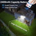 thumbnail image 4 of Lámpara Solar para exteriores, luces solares con Sensor de movimiento Ip65, impermeable, superbrillante, para patio trasero, jardín, calle, garaje, 234/258led, 4 of 4