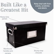 Vinyl 45 Record Box, Black