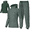Heather Green, variant on Essenclo Youth Kids Sweatsuit Jogger Outfit - Boys Girls Athletic Reversible Pullover Hoodie & Pants Activewear Clothes Set