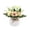 Yellow, variant on Weloille Artificial Corner Rose Potted Plant 1 Piece, Realistic Faux Flower Potted Ornament, Fade Resistant No Maintenance Fake Plant, for Home Office Desk Shelf Windowsill Decoration