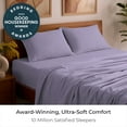 thumbnail image 2 of Mellanni 3-Piece Iconic Twin Bedsheet Set - Microfiber, 16" Deep Pocket, Cooling, Wrinkle, Fade, Stain Resistant, Violet, 2 of 6