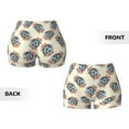 thumbnail image 3 of Sikiie 70s Disco Ball Print Workout Shorts Women Scrunch Butt Gym Shorts Seamless High Waist Tummy Control Yoga Biker Athletic Shorts, 3 of 5
