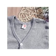 thumbnail image 6 of Dewadbow Toddler Baby Boys Girls Knitted Sweater Cardigan Coat Long Sleeve Tops, 6 of 6