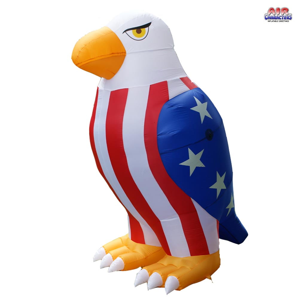 8' Air Blown Inflatable Patriotic American Bald Eagle