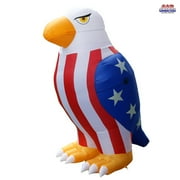 8' Air Blown Inflatable Patriotic American Bald Eagle