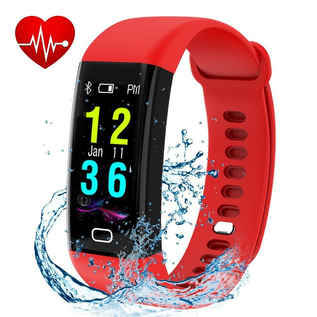 fitness tracker watch with blood pressure and heart rate