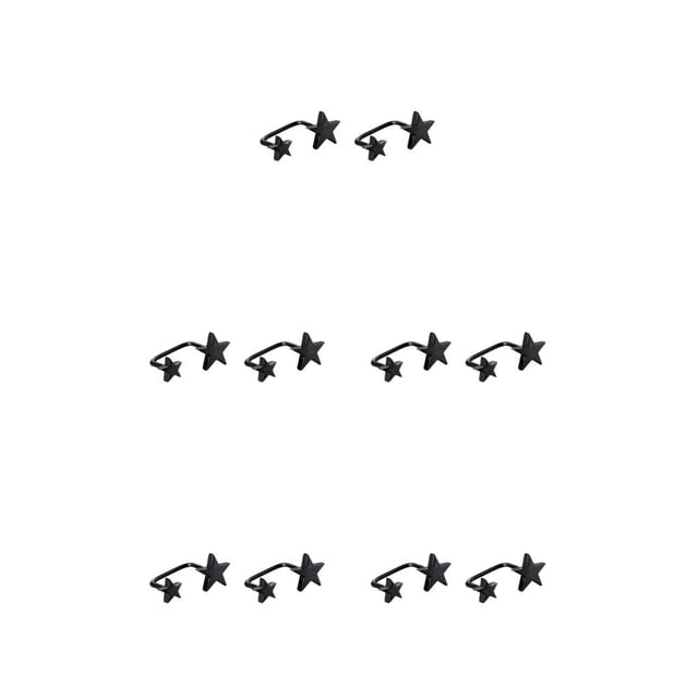 Pendientes en forma de estrella Sonducket para mujer joyería de plata adornos decorativos
