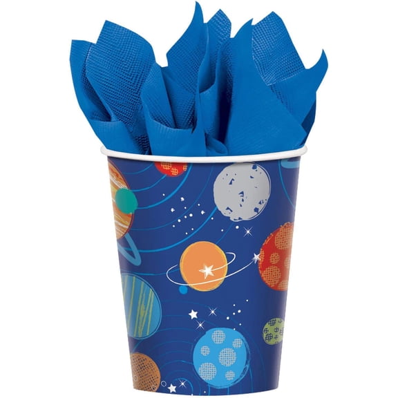 Blast Off Birthday 9oz. Cups (8)