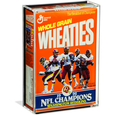 Deluxe Acrylic Wheaties Cereal Box Display Case with Black Back Wall Mount (A020)