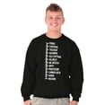thumbnail image 4 of Beard Measure Manly Bearded Hipster Men's Crewneck Sweatshirt Brisco Brands X, 4 of 6