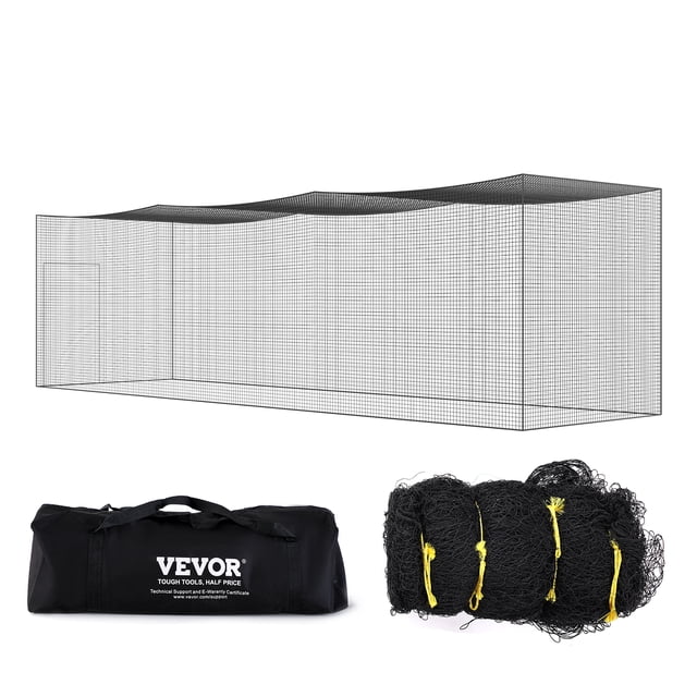 Red de bateo de beisbol VEVOR, red de entrenamiento de bateo de beisbol y sóftbol profesional, red de lanzamiento portátil de práctica con puerta y bolsa de transporte