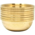 thumbnail image 2 of Mudra Crafts Set of 7 Copper Brass Yoga Meditation Altar Tibetan Buddhist Supplies Offering Bowls, 2 of 10