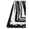 thumbnail image 6 of Unique Loom Braided Chindi Collection Area Rug - Oreo (4' 1" x 6' 1" Rectangle Black and White/Ivory), 6 of 7