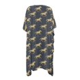 thumbnail image 2 of Xoenoiee Horse Print Women's UPF 50+ Swim Cover Up Sun Protection Lightweight Boho Kimono Cardigans Short Sleeve Beach Cover Ups for Women, 2 of 7