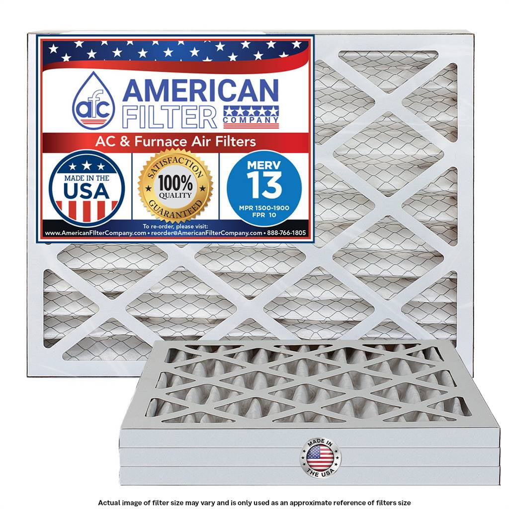 American Filter 18x30x1 Furnace / AC / Air filters MERV 13 (4Filters