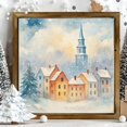 thumbnail image 5 of putnchl Personalized Whimsical Christmas Art Print, Pecan Floating Frame Canvas - Holiday Decorative Wall Art Print, 5 of 5