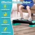 thumbnail image 2 of ZenSports 27" Adjustable Workout Aerobic Stepper PP Non-Slip Exercise Platform W/4 Risers, 2 of 10